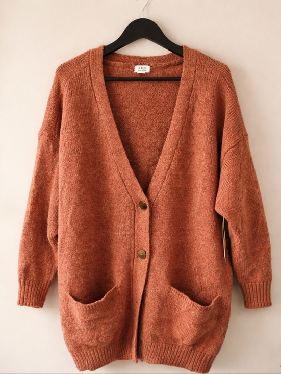a.n.a Sweaters - a.n.a Warm Rust Cardigan Sweater